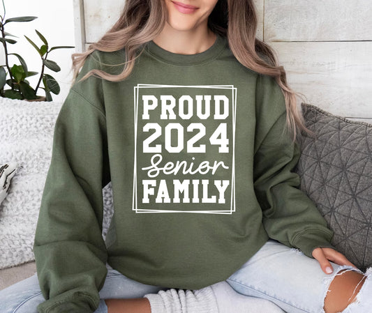 Proud 2024 Senior Family Graphic Tee