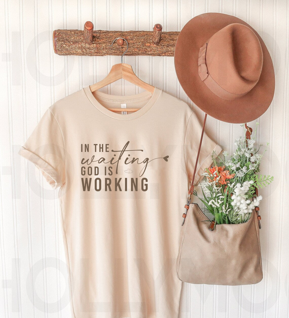 In the Waiting God is Working Graphic Tee