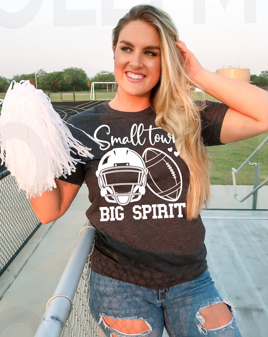 Small Town Big Spirit Graphic Tee