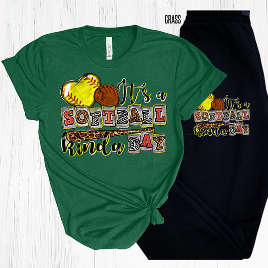 Its A Softball Kinda Day Graphic Tee Graphic Tee