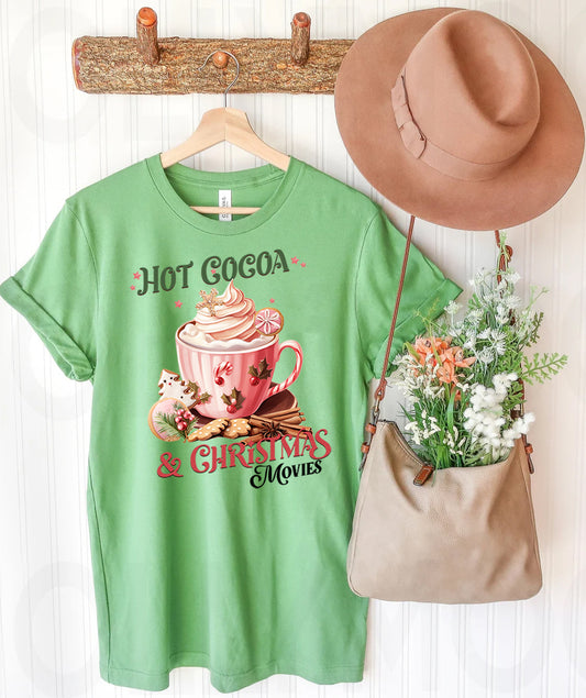 Hot Cocoa and Christmas Movies Graphic Tee
