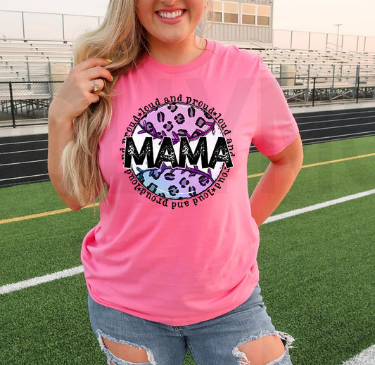 Loud and Proud Baseball Mama Graphic Tee