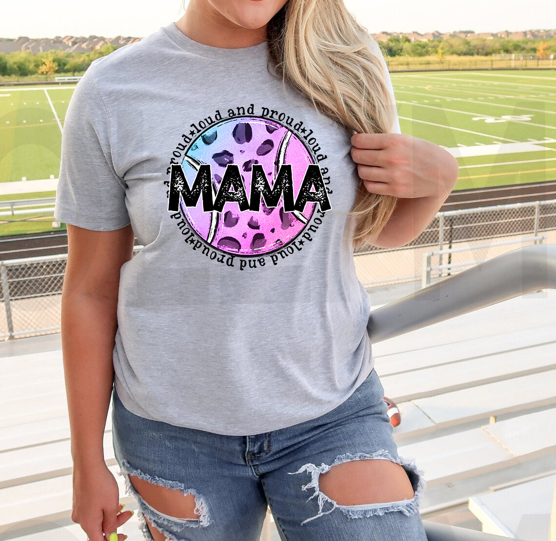 Loud and Proud Tennis Mama Graphic Tee