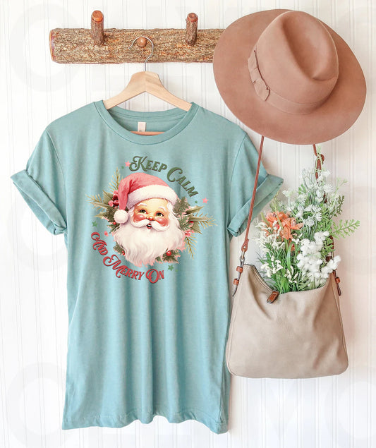 Keep Calm and Merry On Graphic Tee