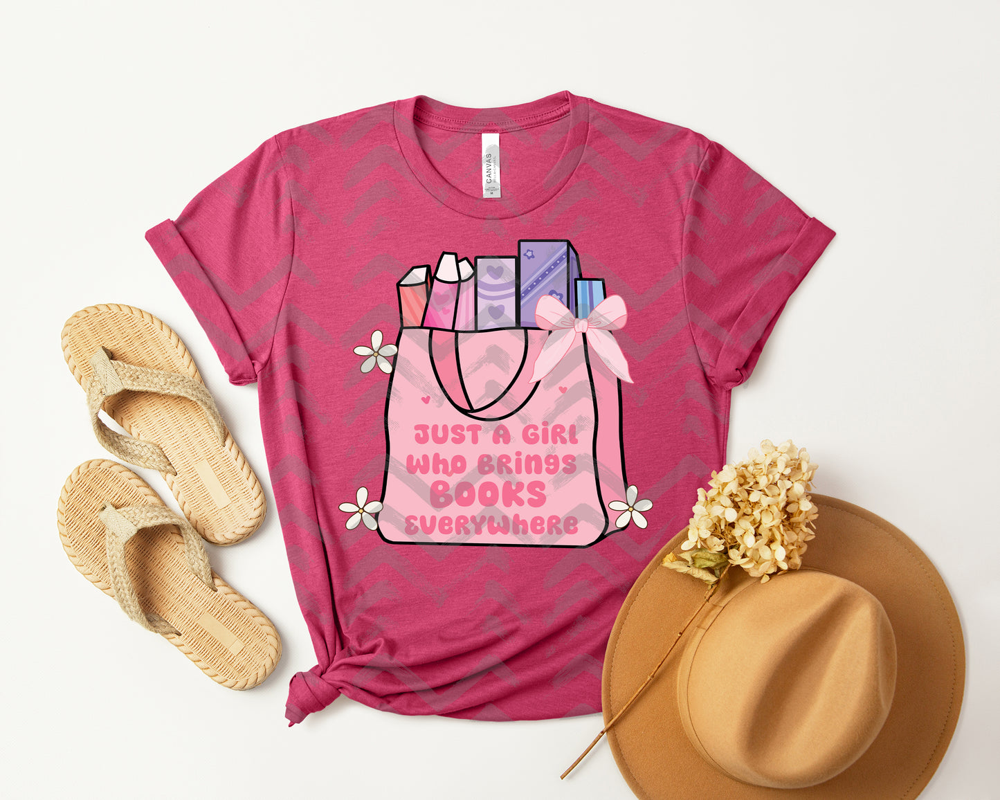 Just a Girl Who Brings Books Everywhere Graphic Tee