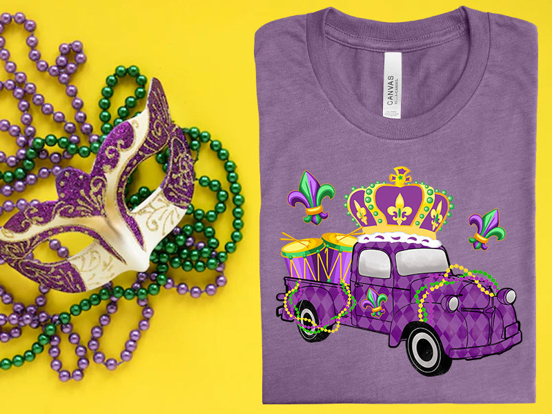 Mardi Gras Truck Graphic Tee Graphic Tee