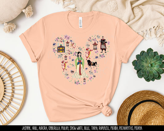 Mulan Mouse Collage Graphic Tee
