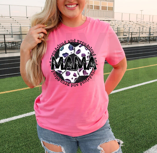 Loud and Proud Soccer Mama Graphic Tee