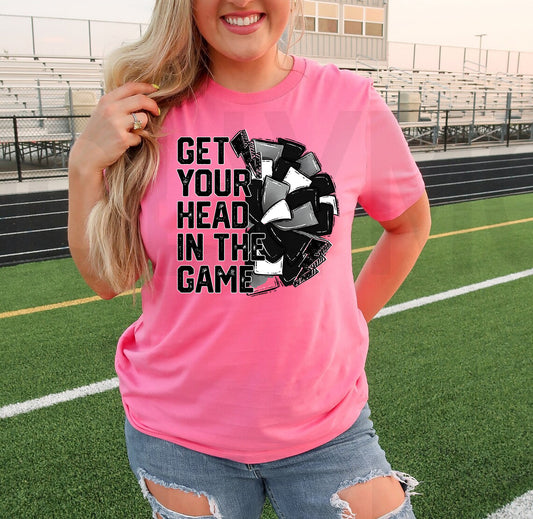Get Your Head in the Game Cheer Graphic Tee
