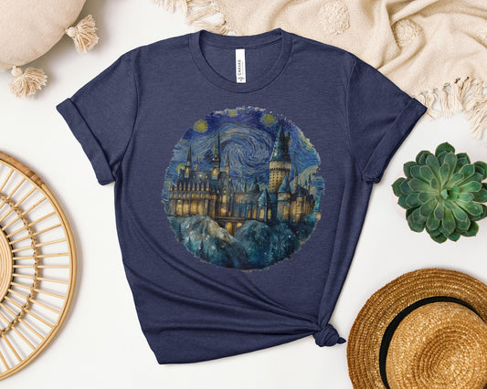 Hogwarts Starry Night Graphic Tee