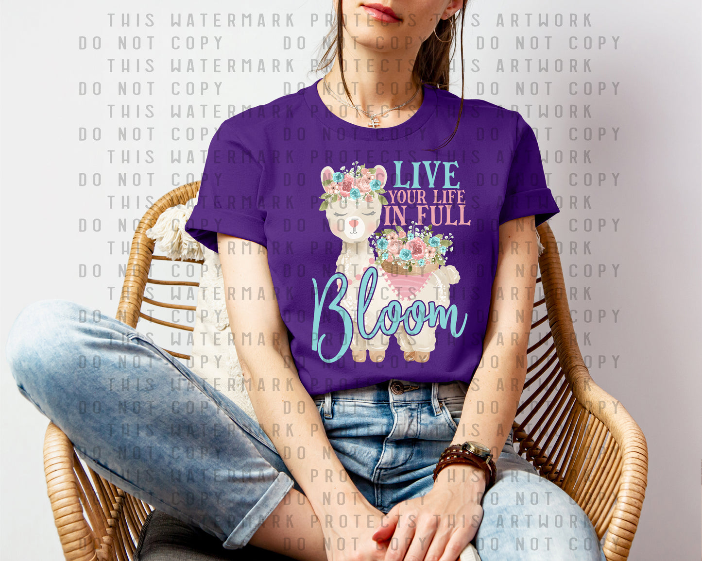 Live Your Life in Full Bloom Graphic Tee