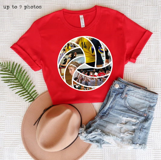 Volleyball Photos Customized Graphic Tee