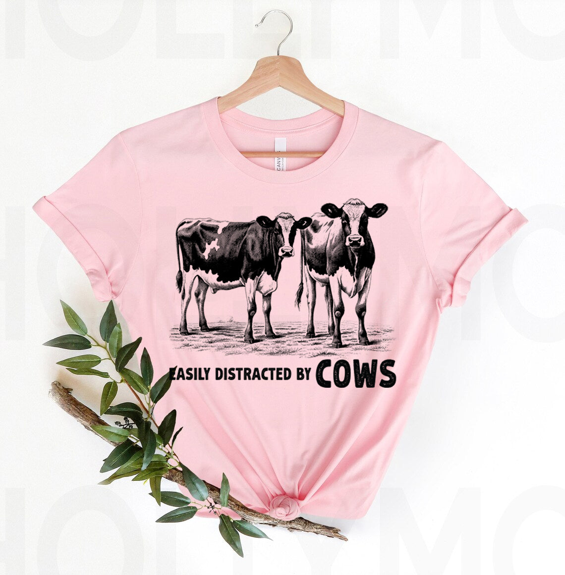 Easily Distracted by Cows Graphic Tee