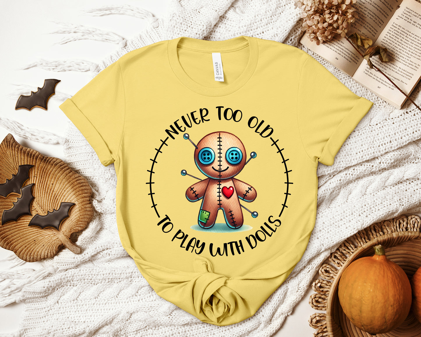 Never Too Old to Play with Dolls Graphic Tee