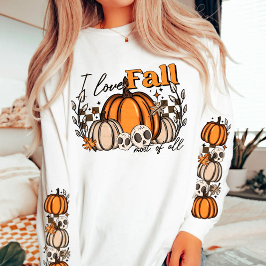I Love Fall Most of All Graphic Tee
