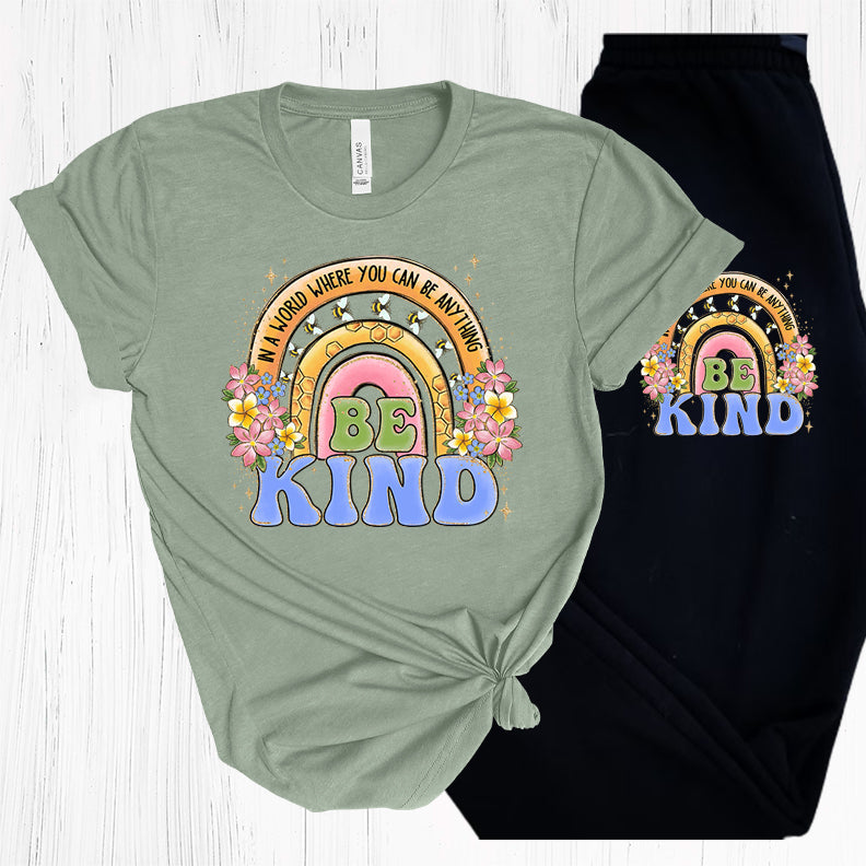 In A World Where You Can Be Anything Kind Graphic Tee Graphic Tee