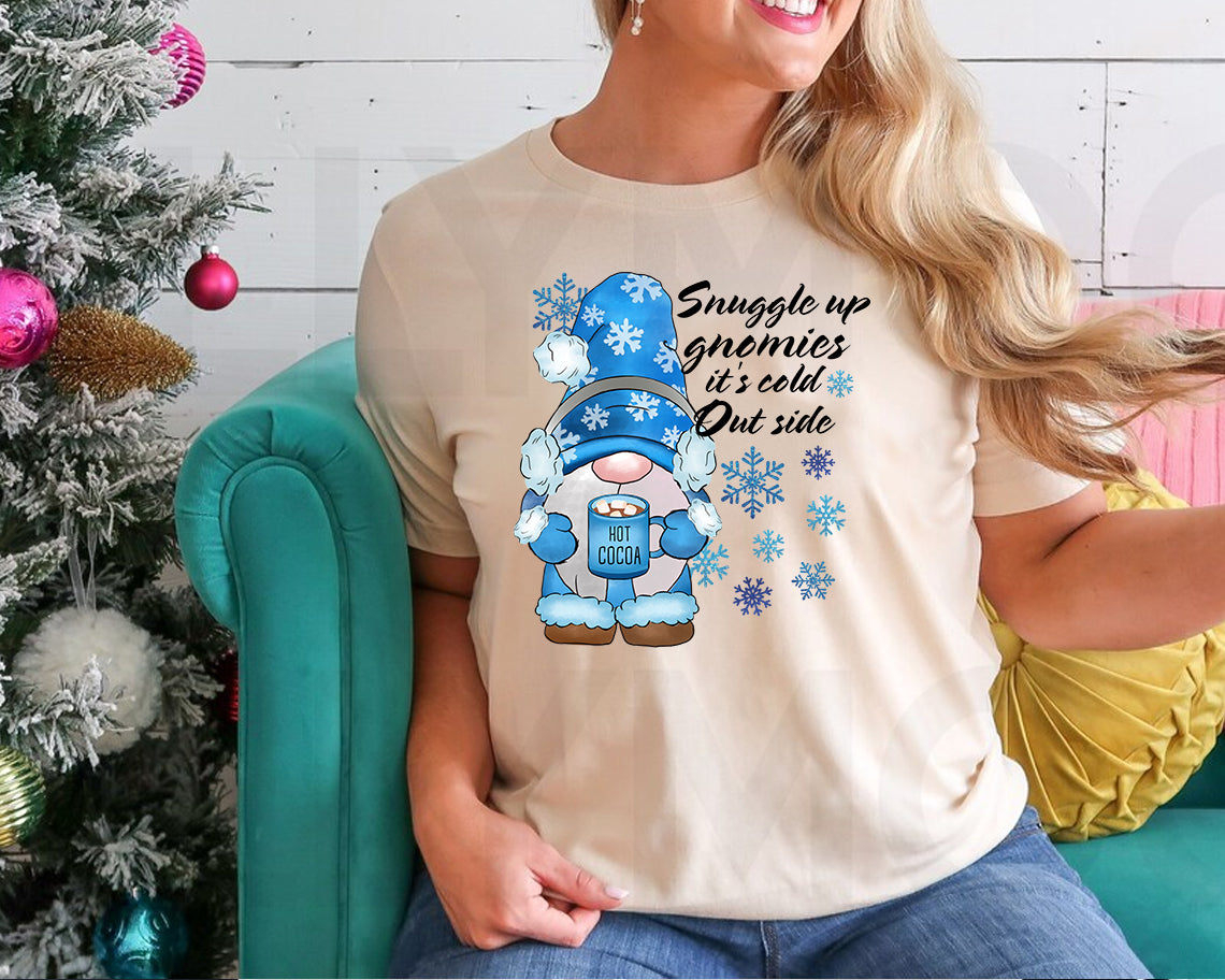 Snuggle Up Gnomies Graphic Tee