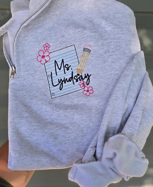 Teacher Embroidered Shirt