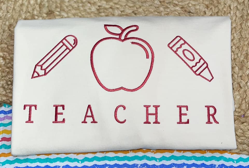 Teacher Embroidered Shirt