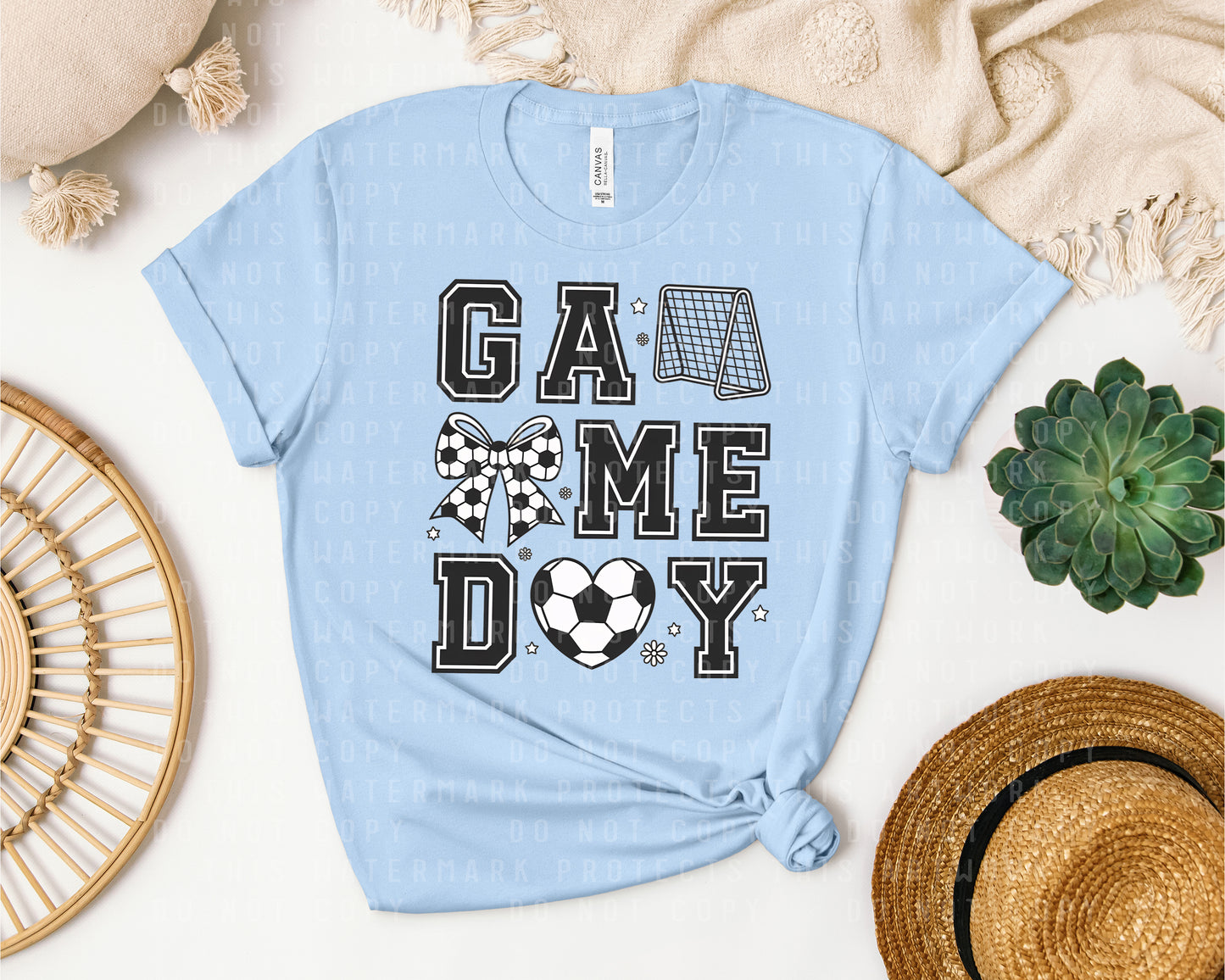 Soccer Game Day Graphic Tee