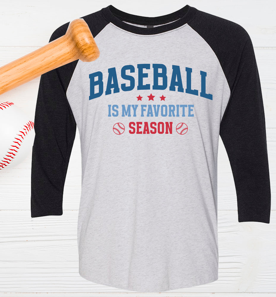 Baseball is My Favorite Season Baseball Graphic Tee