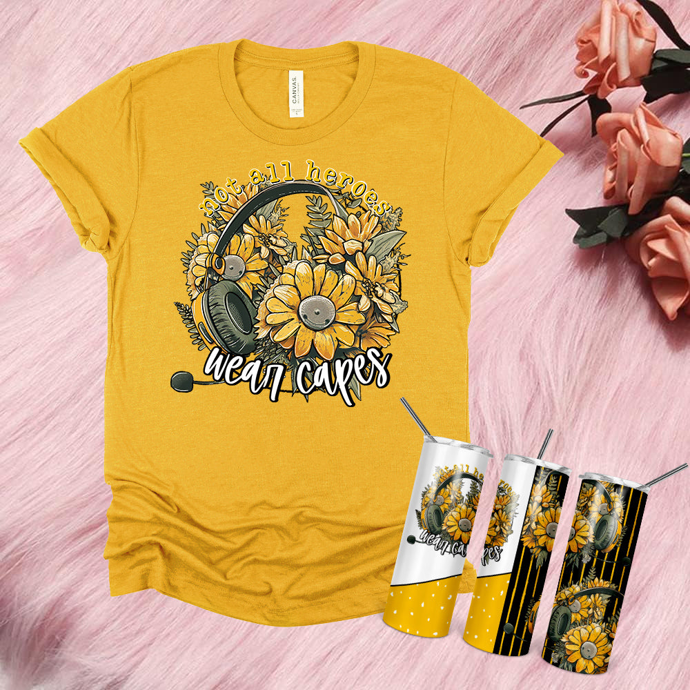 Not All Heroes Wear Capes (Dispatch) 20 oz Skinny Tumbler