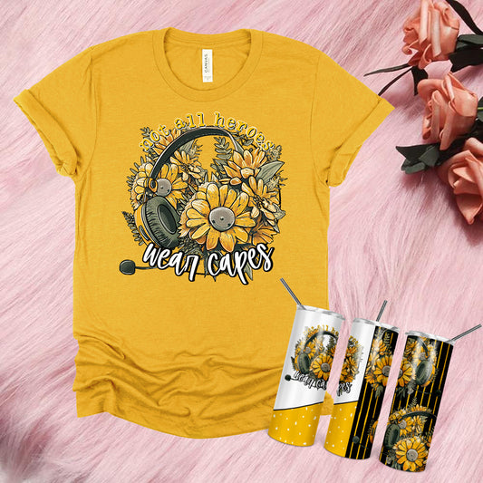 Not All Heroes Wear Capes (Dispatch) 20 oz Skinny Tumbler