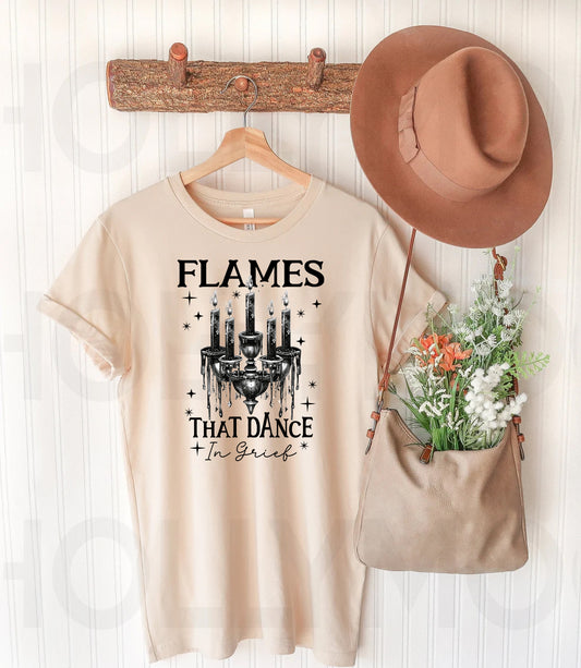 Flames That Dance in Grief Graphic Tee