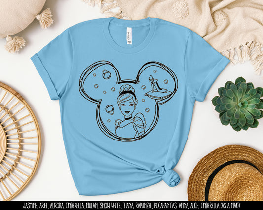 Cinderella Mouse Graphic Tee