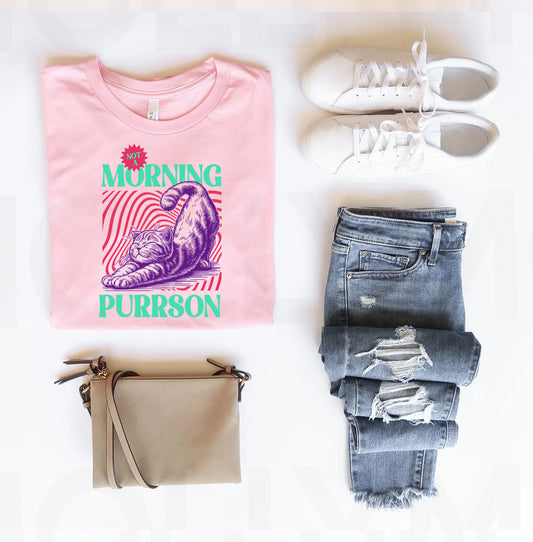 Not a Morning Purrson Graphic Tee