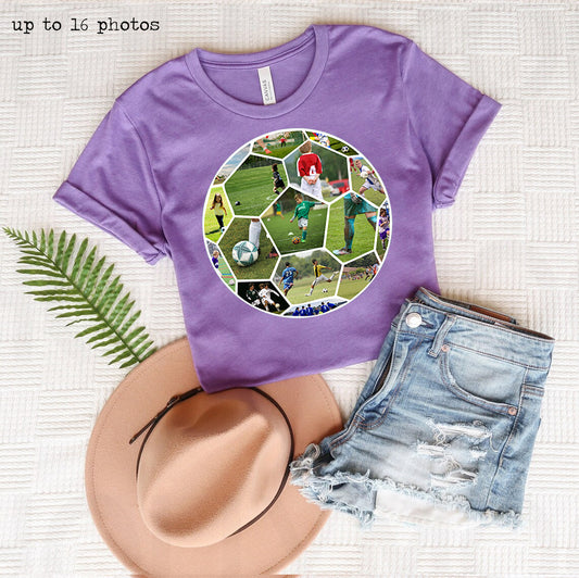 Soccer Photos Customized Graphic Tee