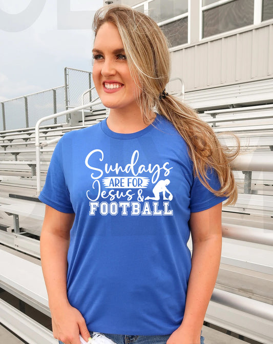Sundays are for Jesus and Football Graphic Tee