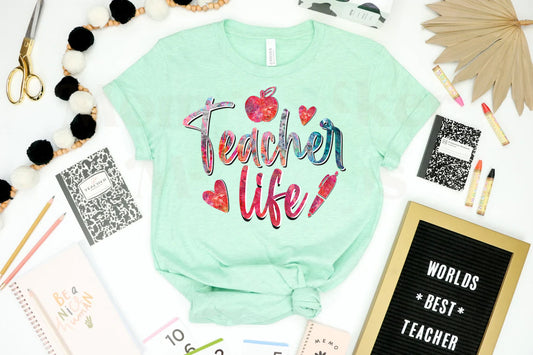 Teacher Life Graphic Tee