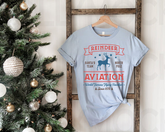Reindeer Aviation Graphic Tee