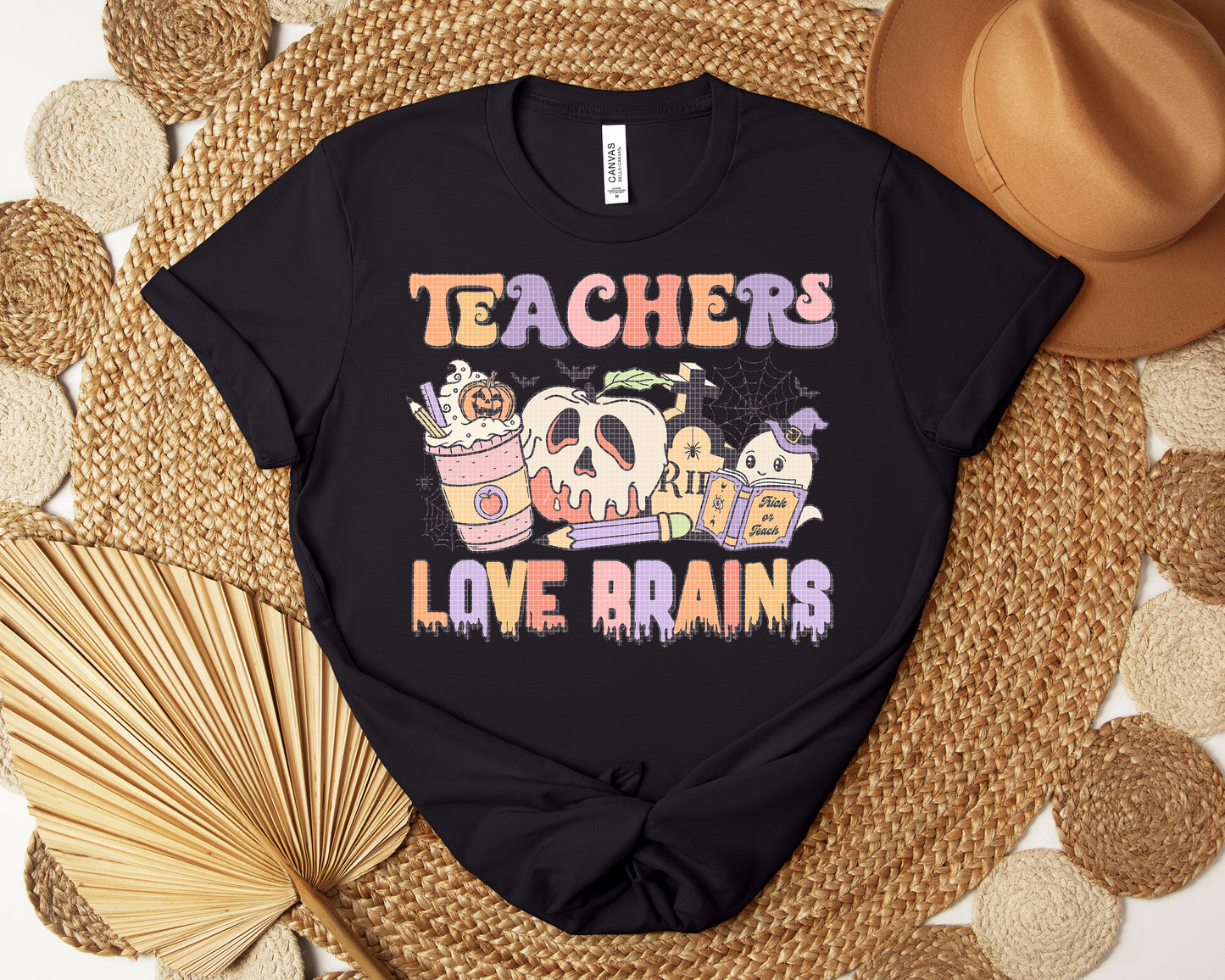 Teachers Love Brains Graphic Tee