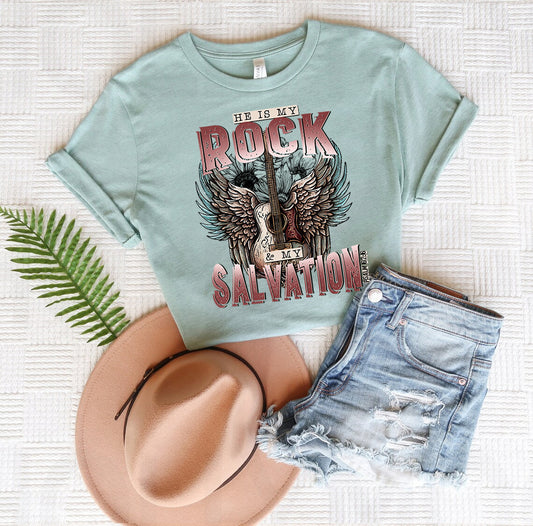 He is My Rock & My Salvation Graphic Tee