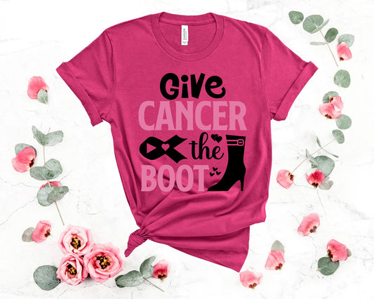 Give Cancer the Boot Graphic Tee