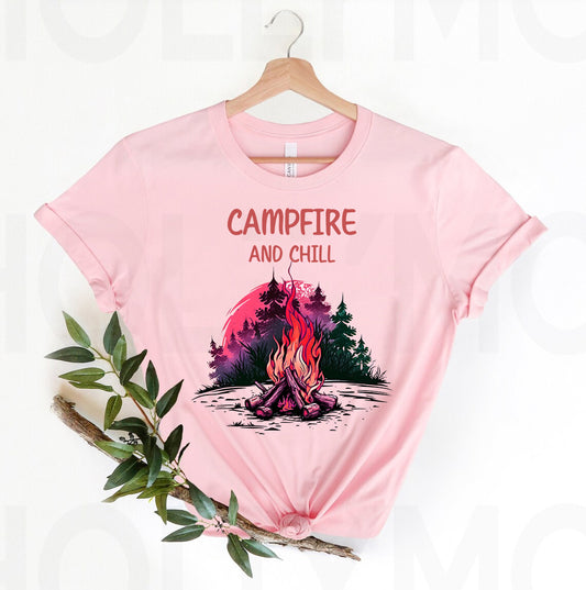 Campfire and Chill Graphic Tee