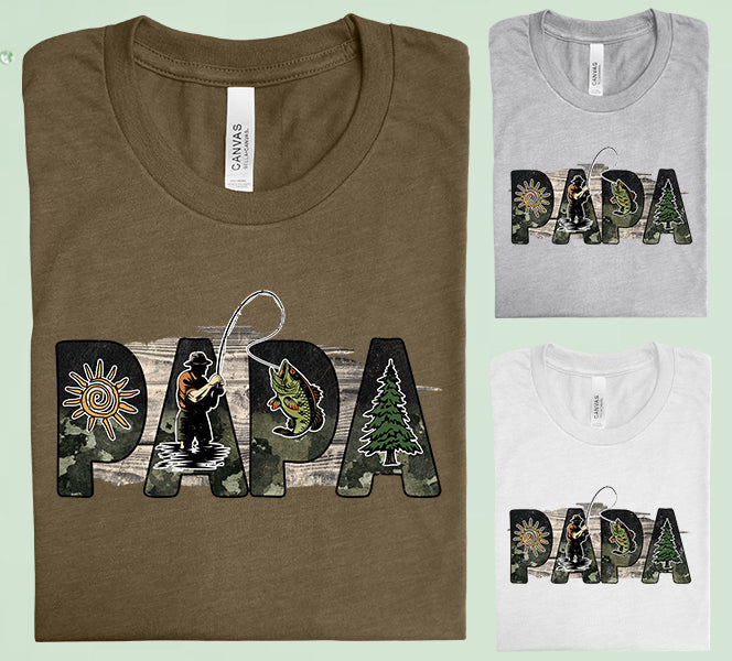 Papa Graphic Tee Graphic Tee