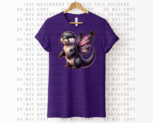 Goth Fairy Otter Graphic Tee