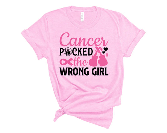 Cancer Picked the Wrong Girl Graphic Tee