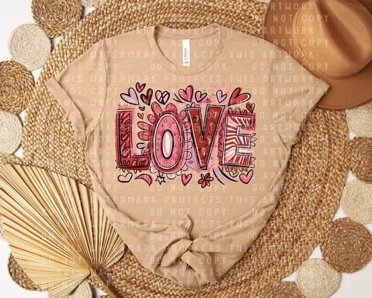 Love Graffiti Graphic Tee