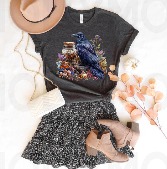 Crow Herbalist Graphic Tee