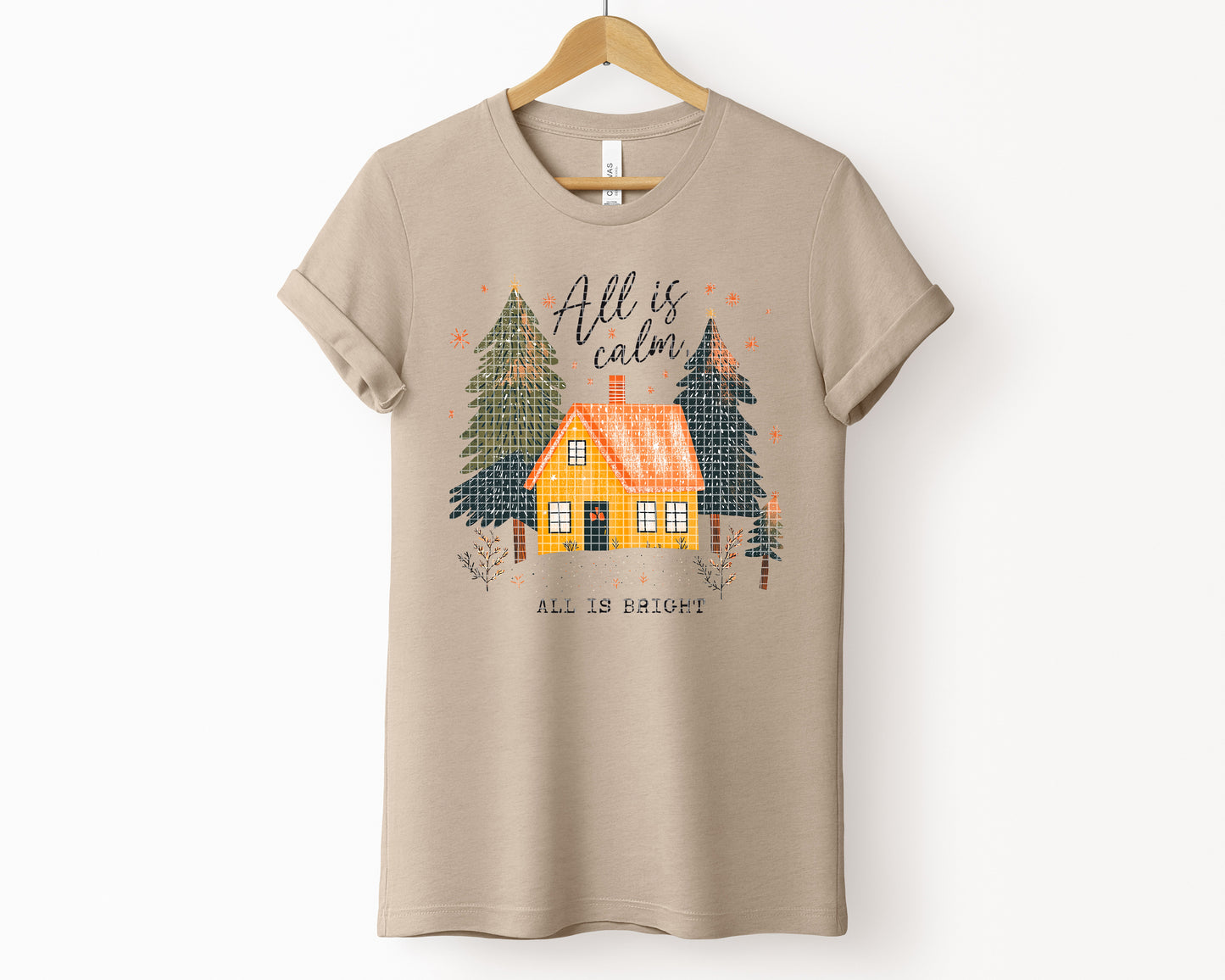 All is Calm All is Bright Graphic Tee