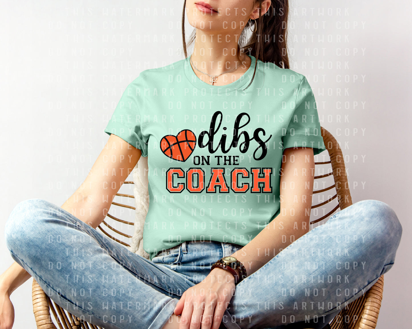 Dibs on the Coach Basketball Graphic Tee