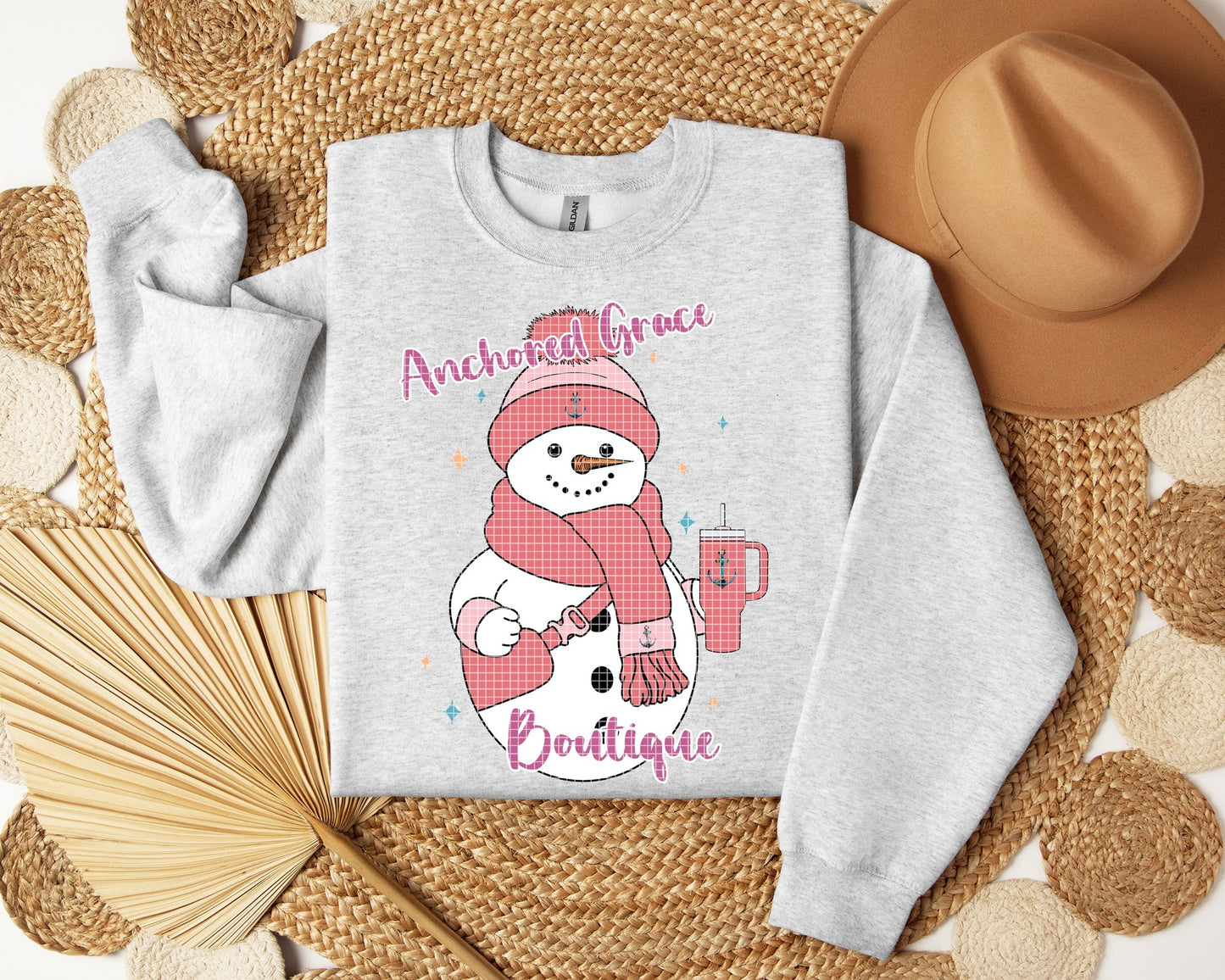 Boutique Snowman Graphic Tee