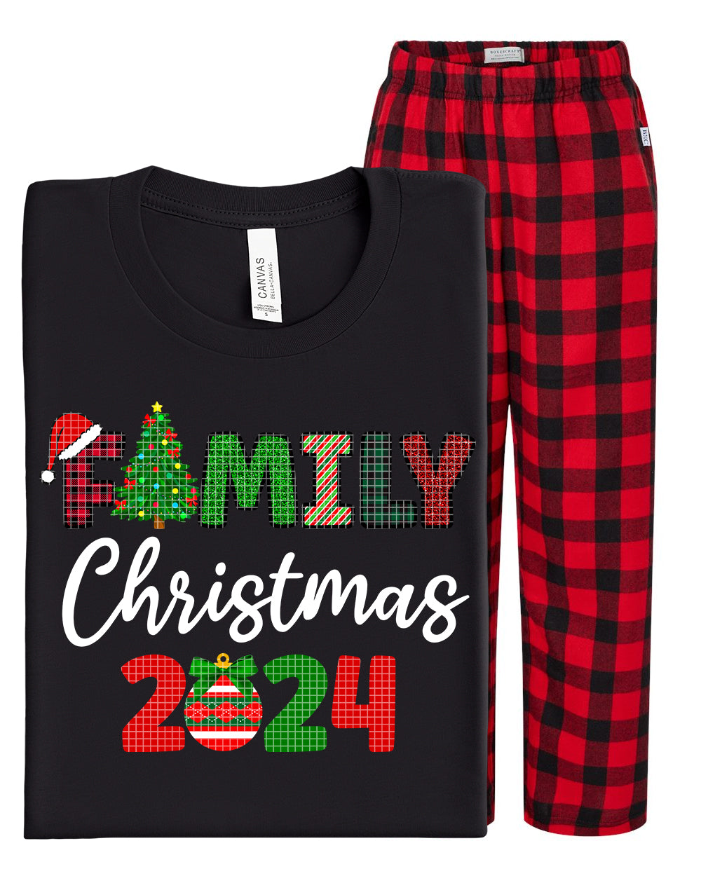 Family Christmas 2024 Graphic Tee