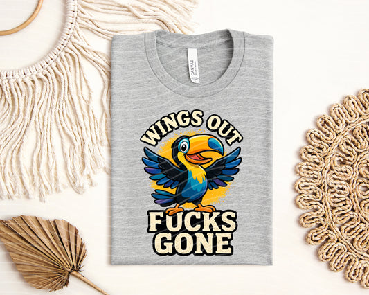 Wings Out F***s Gone Graphic Tee