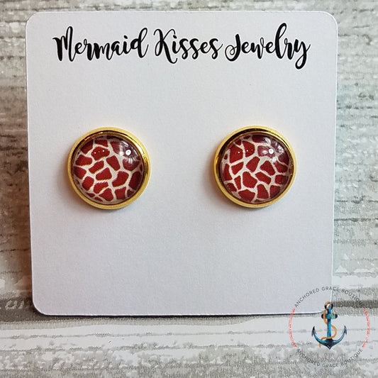 Photo Earrings - Giraffe