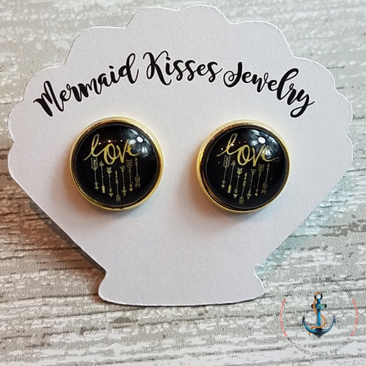 Photo Earrings - Love